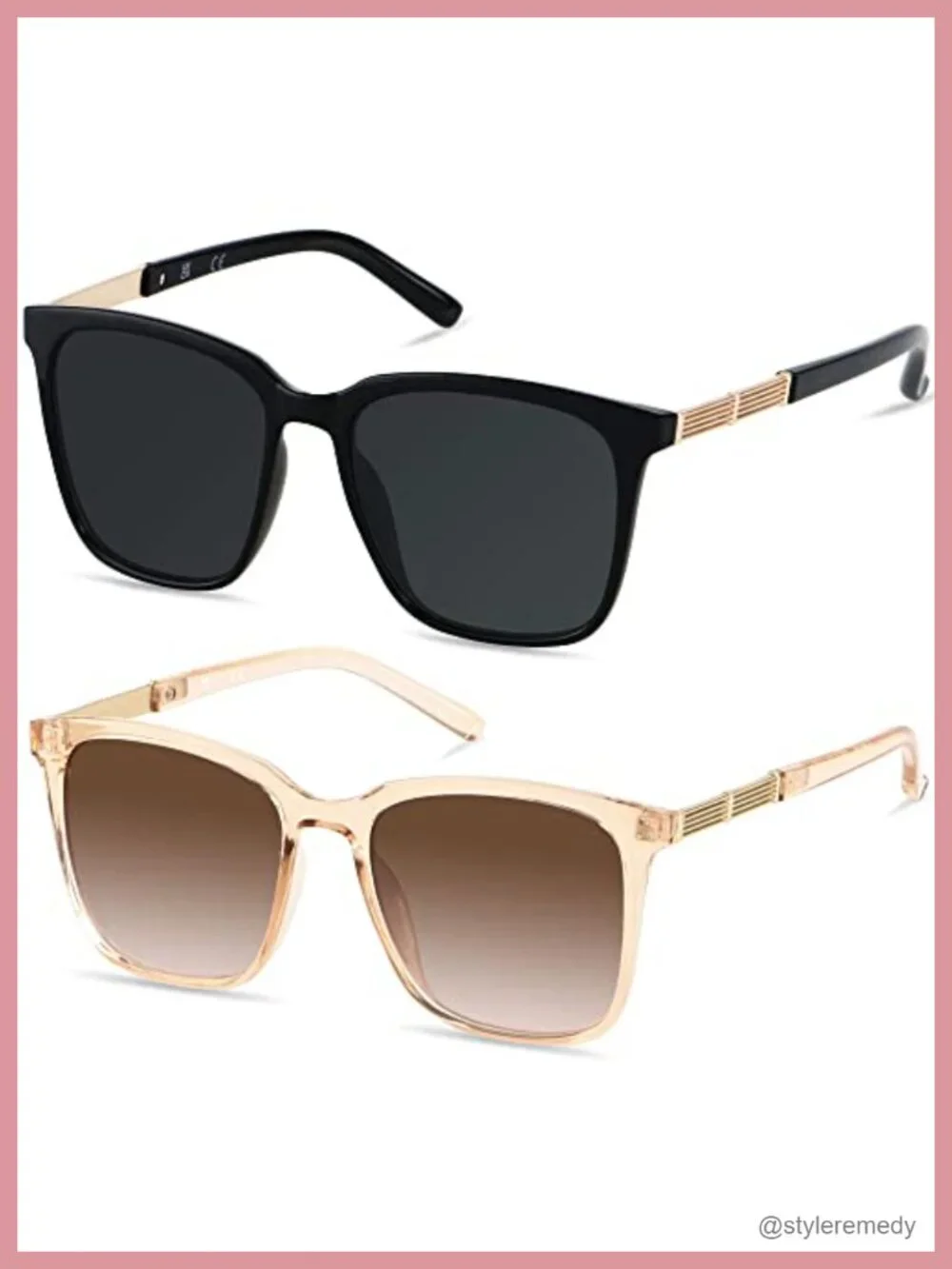 Oversized Sunglasses Mirrored Big Square Shades UV Protection